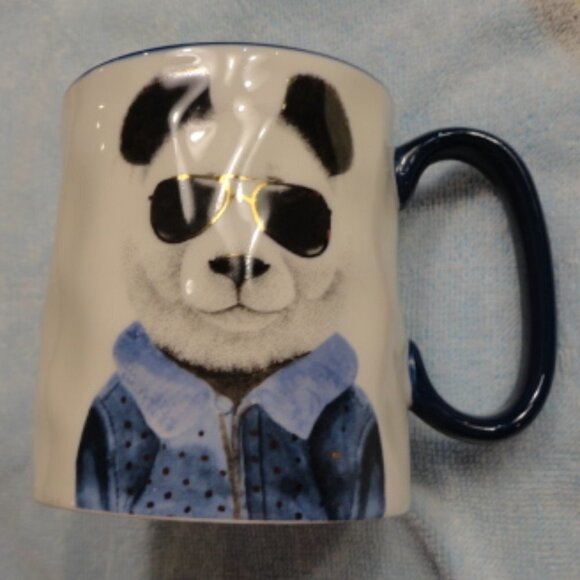 𝅺Signature Housewares Hipster Animal Stoneware Design Mug/Cup - Picture 1 of 2